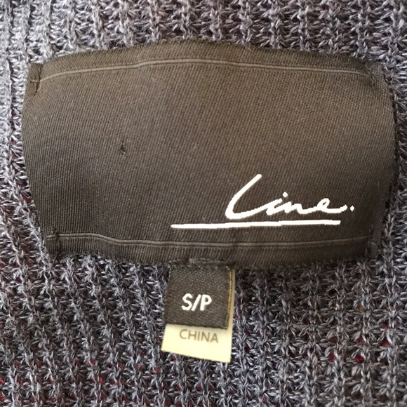 Line the label S linen/rayon navy cardigan EUC - Picture 6 of 8